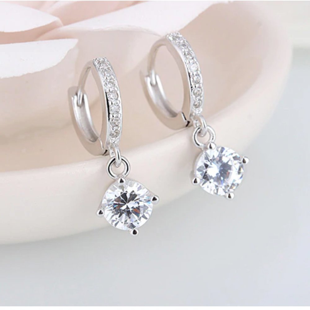 NEW 925 Sterling Silver Drop Earrings - Picture 2 of 12